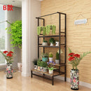 Terrace Ladder Solid Wood Carbide Iron Multi-layer Stand Multi-meat Hanging Spider's Floor Outdoor