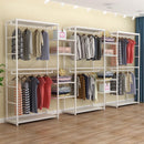 Frame Clothing Shop Display New Home Iron Double-decker Display Cabinet Floor Clothes Shelf Hanger