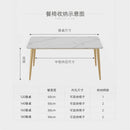 Slate Dining Table Scratch Resistant High Temperature Sintered Stone Dining Table And Chair