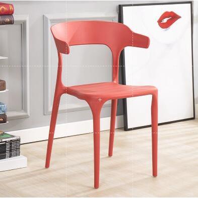 Dining Chair Stackable Chair Simple Horn Chair Thickened With Backrest Plastic Chair Home Dining