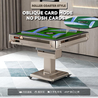 YICHANG Roller Coaster Automatic Mahjong Table Free Installation Dual Purpose Singapore Style