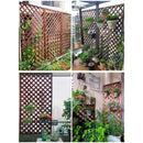 Wooden Fence Anti-corrosion Garden Fence Lattice Wall Decoration Yard Fence Climbing Rattan Trellis