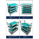 Syezyo Anti-static Foldable Trolley Tool Trolley Cart Rack Workshop Multi-layer Material Weekly