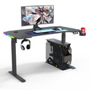 Desiny Height Adjustable Table RGB Gaming Table Standing Desk Computer Table Home Living Furniture