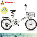 Phoenix🚴‍♀️Folding Bike Spot Road Bikes Ready Stockfolding Bicycles, Women''s Lightweight Portable