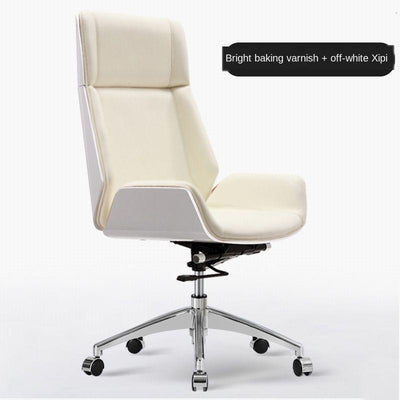 Reclining Computer Chair Office Chair With Emulsion Seat Backrest Ergonomic Massage Chair Home