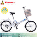 Phoenix🚴‍♀️Folding Bike Spot Road Bikes Ready Stockfolding Bicycles, Women''s Lightweight Portable