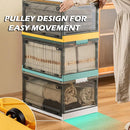 Koala 100L Transparent Foldable Storage Box with Wheels Made by Premium Quality Material