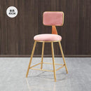 SEVEN Nordic Bar Chair Simple Modern Bar Chair High Stool Family Back High Chair Dining Chair Net