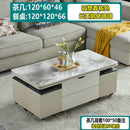 ARPER Foldable Coffee Table Marble Blister Folding Tempered Glass Side Table Household Dining Table