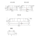 2-3 Seater Sofa Couch with Technology Fabric, for Small Apartments, Guest Room, Teenager's Room,