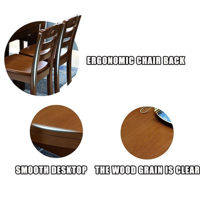 SENBIJU Dinning Table With Chair Wooden Combination Modern Simple Household Small Family ZL