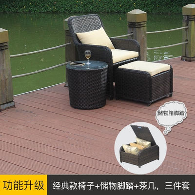 Balcony Tables And Chairs Five Pieces Of Outdoor Wicker Chair Three Pieces Of Indoor Living Room