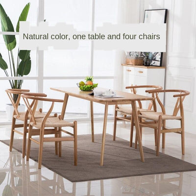 Syezyo Nordic y Dining Leisure Solid Wood Stool Back Modern Simple Creative Chair