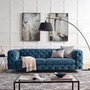 Stock 20-30 Days Delivery Nordic Light Luxury High-end Italian Velvet Sofa Ins Style American Living