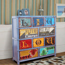 American Retro Combat Cabinet Living Room Side Cabinet Decoration Storage Cabinet Drawer Bedroom