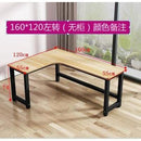 Computer table L-shaped desk space saving corner table solid wood writing desk study table