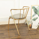 Ins Wind Chair Iron Gold Dining Chair Nordic Net Black Milk Tea Shop Table And Chair Combination