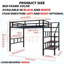 Iron Loft Bed With Double Upper Floor And Lower Hollow Iron Frame Bed To Save Space And High-speed