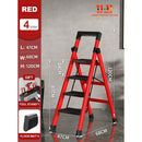 SENBIJU Ladder Indoor Household Thickened 5-step Ladder 6-7-8 Step Folding Herringbone Ladder