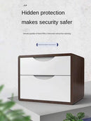 Household Small Bedside Table Invisible Fingerprint Password Safe Anti-theft All-steel Wifi Fixed