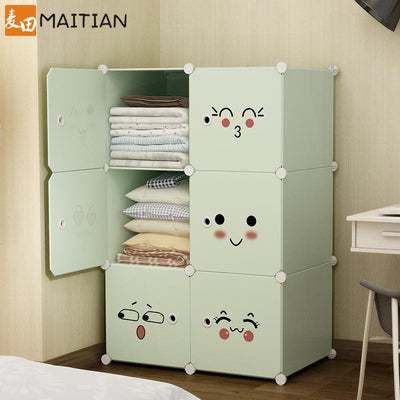 Simple Wardrobe PVC Plastic Bedroom Environmental Wardrobe Dormitory Wardrobe Organiser