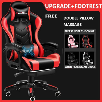 Gaming Chair Comfortable Nylon Foot With Footrest Office Chair Computer Chair E-sports Chair