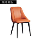 DF Dining Chair Nordic Stool Chair Back Rest Dining Chair PU Waterproof Wear Resistant Chair