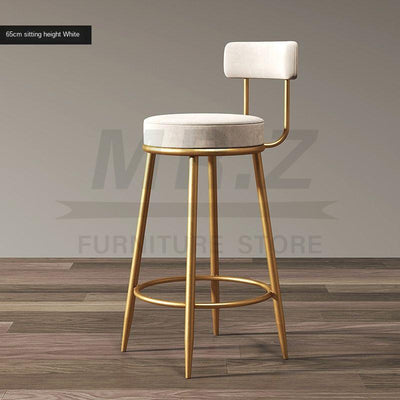 【🇸🇬 Ready Stock】Nordic Bar Modern High Chair Family Chair Backrest Iron Leg Bar stool