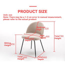 PU/Flannel/Fabric Dining Chair Net Red Chair Home Makeup Chair Bedroom Leisure Chair Nail Art Stool