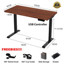 OROR Standing Desk 120cm Height Adjustable Table 4 Memory Height Ergonomic Office Table