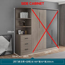 Zxd Wardrobe Solid Wood Modern Simple Household Bedroom Sliding Door Integral Cabinet 2022 New