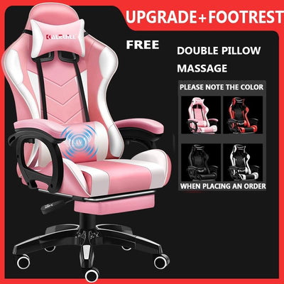 Gaming Chair Comfortable Nylon Foot With Footrest Office Chair Computer Chair E-sports Chair