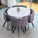 (MUWU) Simple Negotiation Stoic Table and Chair Combination 4 People Leisure Creative Reception Net