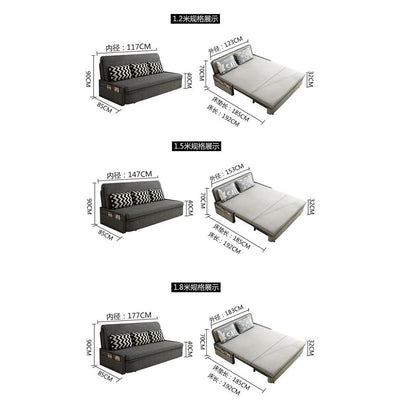 Dual-purpose Sofa Single and Double 1 1.2 1.5 1.8 m Folding Bed Living Room Study Small Apartment