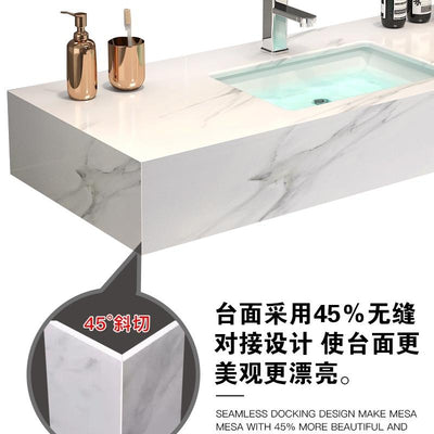 Modern Simple Bathroom Cabinet Combination Bathroom Set Bathroom Marble Wash Stand Wash Basin Wash