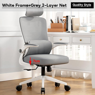 Mesh Office Chair Ergonomic Computer Chair Office Chair High-back 160-185cm Reclining 90-125°