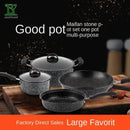 BAIYING 🔥 Hot Sale 🔥 Multipurpose Wok Set Non-stick Pan Soup Pot Milk Pot Frying Pan Gas Stove