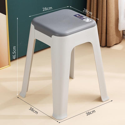 【Buy 3 Get 1 Free】Simple Plastic Stackable Stools Living Room Use | Dining Chair/dining Stool |