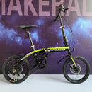 Wake X3 Shimano Variable Speed Foldable Bicycle 16-inch 7-speed Variable Speed Bicycle Double Disc