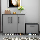 Multi-layer shoe storage cabinet, Nordic home entrance porch cabinet, large-capacity shoe cabinet