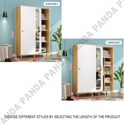 Wardrobe Whit Mirror Sliding Wardrobe Bedroom Dressing Mirror Wardrobe Storage Cabinet