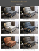 Iron Single Sofa Bed Foldable Living Room Multi-functional Double Small Bedroom Dual-use Study 1 m