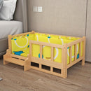 Dog Bed Dog House Solid Wood Dog Fence Removable And Washable Wood Cat Bed All-purpose Pet Bed