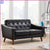 living pull American Stock room bedroom up5-25 buckle leather Day sofa Nordic small office single