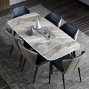 Light Luxury Gloss Dining Table And Chair Set Dining Chair