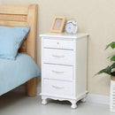 Seamless Solid Wood Storage Bedroom Simple Bedside Table Ultra Narrow-band Door Chest of Drawers