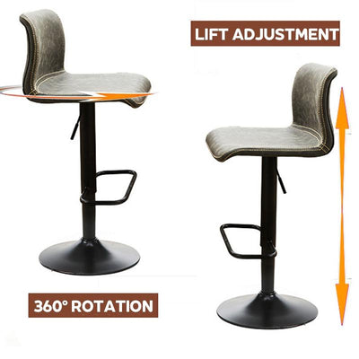 Bar Stool Modern Simple Backrest Lifting Rotary Bar Chair Adjustable Bench PUB / CAFE Metal Base