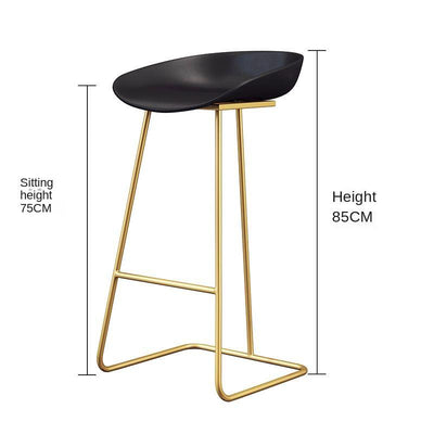 Nordic Bar Chair Bar Stool Gold Iron Stool Modern Simple Home High Chair