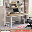 LeShu Study Table Computer Table With Bookshelf 80/100/120cm Home Office